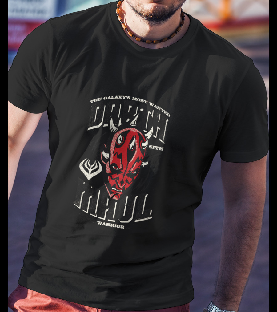 The Galaxy's Most Wanted Sith Darth Maul Warrior T-Shirt