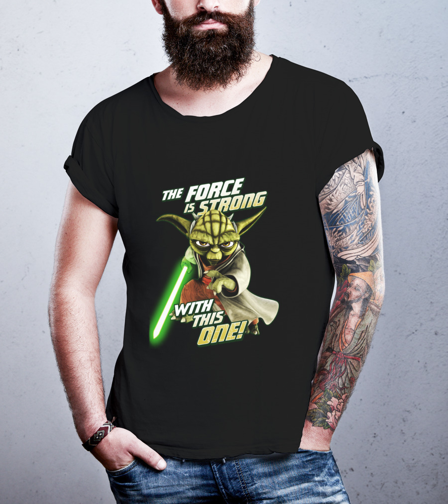 The Force Is Strong With This One Yoda Clone Wars T-Shirt