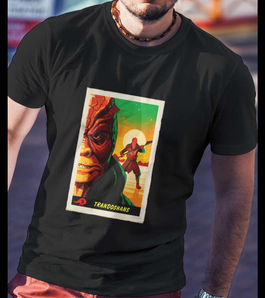 Trandoshans Mandalorian Trading Card Vintage T-Shirt