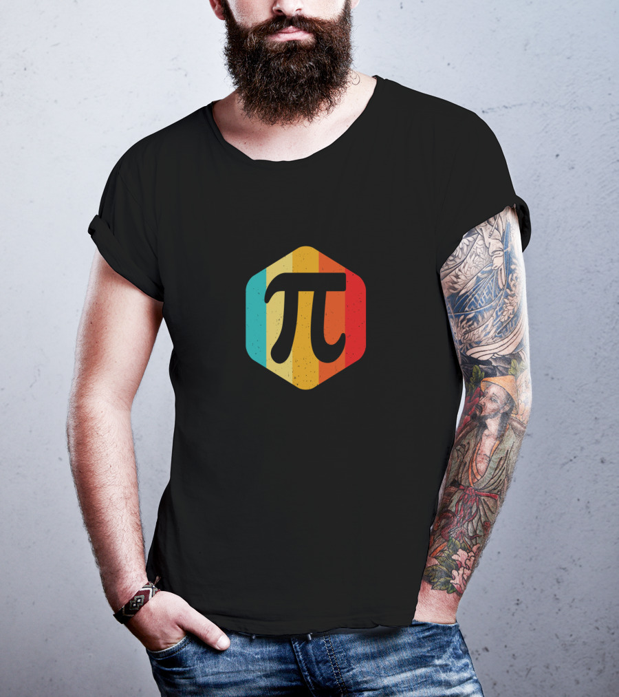 Vintage Retro Pi Symbol Nerdy Geek Humor For Pi Day T-Shirt