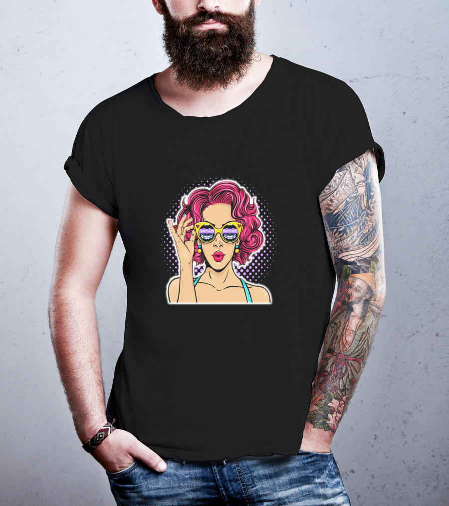 SN Shades Pop Art Retro Vibes T-Shirt