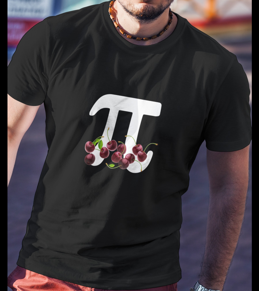 Cherry Pi Math Nerd Pie Dessert Lover Equation T-Shirt