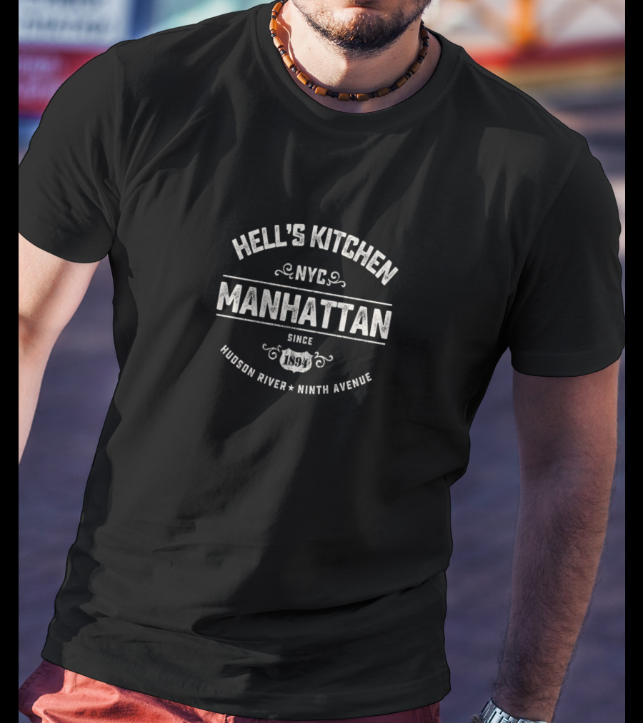 Hell's Kitchen NYC Manhattan Since 1894 Hudson River Ninth Avenue T-Shirt