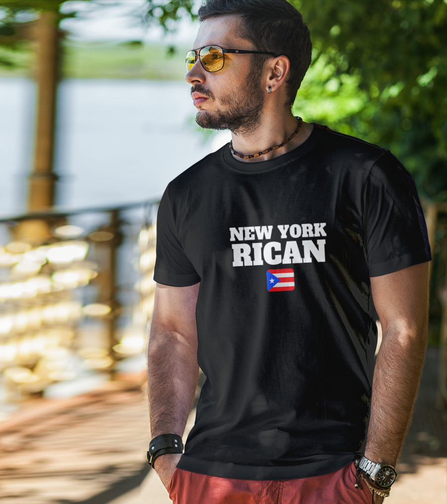 New York Rican Puerto Rico Flag Heritage T-Shirt