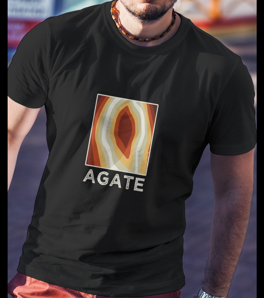 Agate Crystal Hunter Rock Collector Rockhound Paint Agates T-Shirt