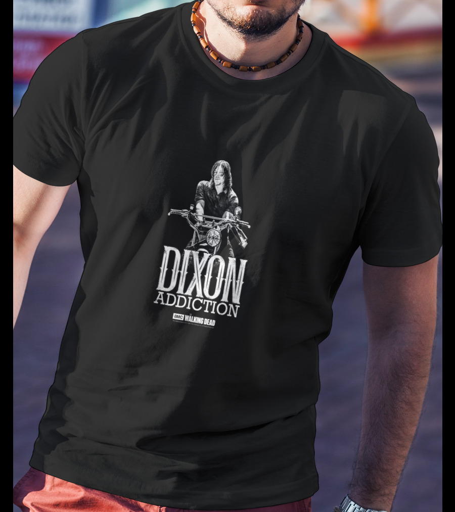 AMC Walking Dead Dixon Addiction Motorcycle T-Shirt