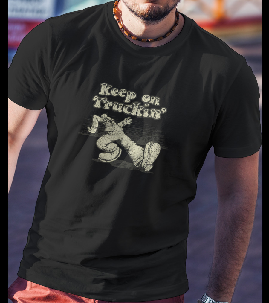 Keep On Truckin' 1970s Cartoon Character T-Shirt
