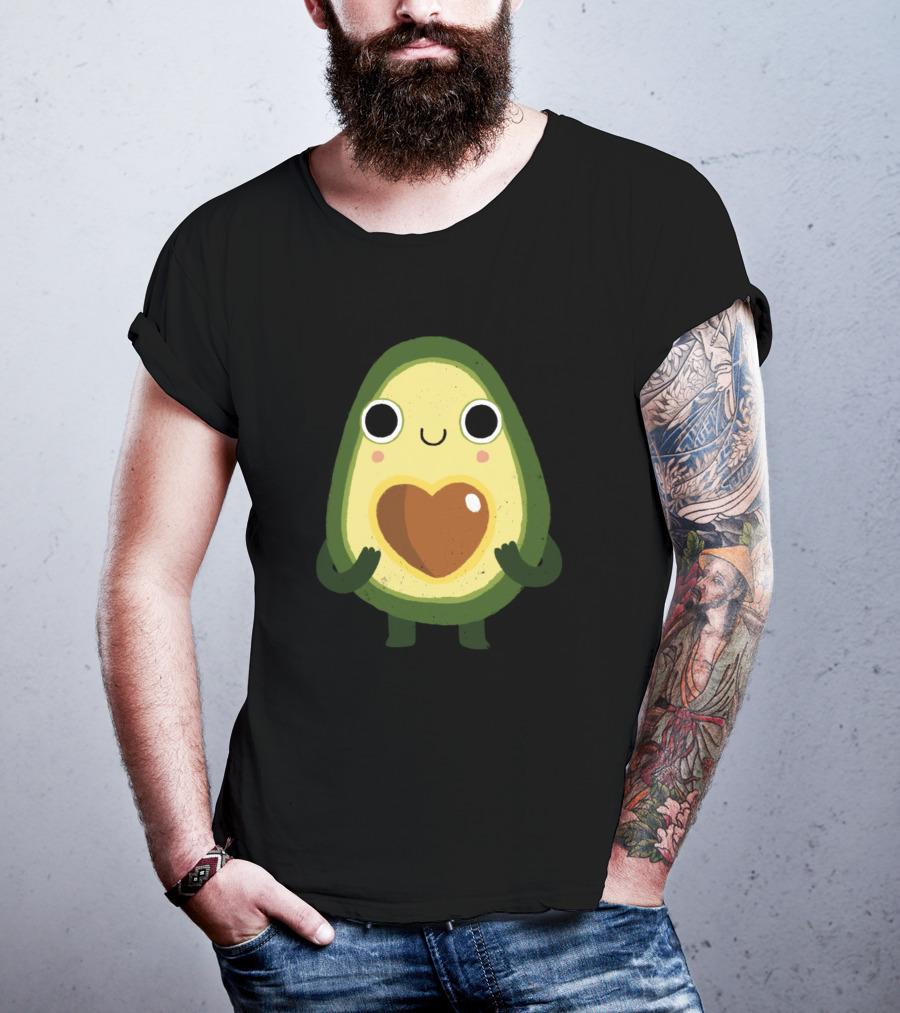 Avocado Luvocado Cute Heart-Filled Avocado Character T-Shirt
