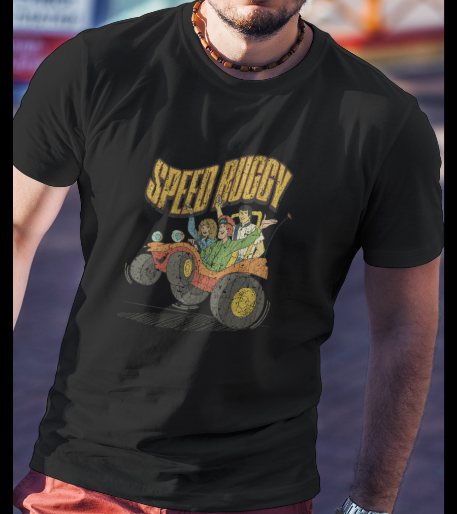 Speed Buggy Adventure With Animated Characters T-Shirt