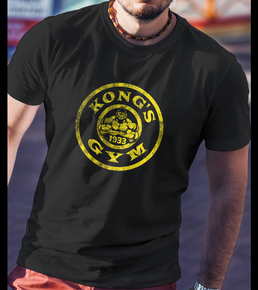 King Kong Kong's Gym 1933 Yellow Circle T-Shirt