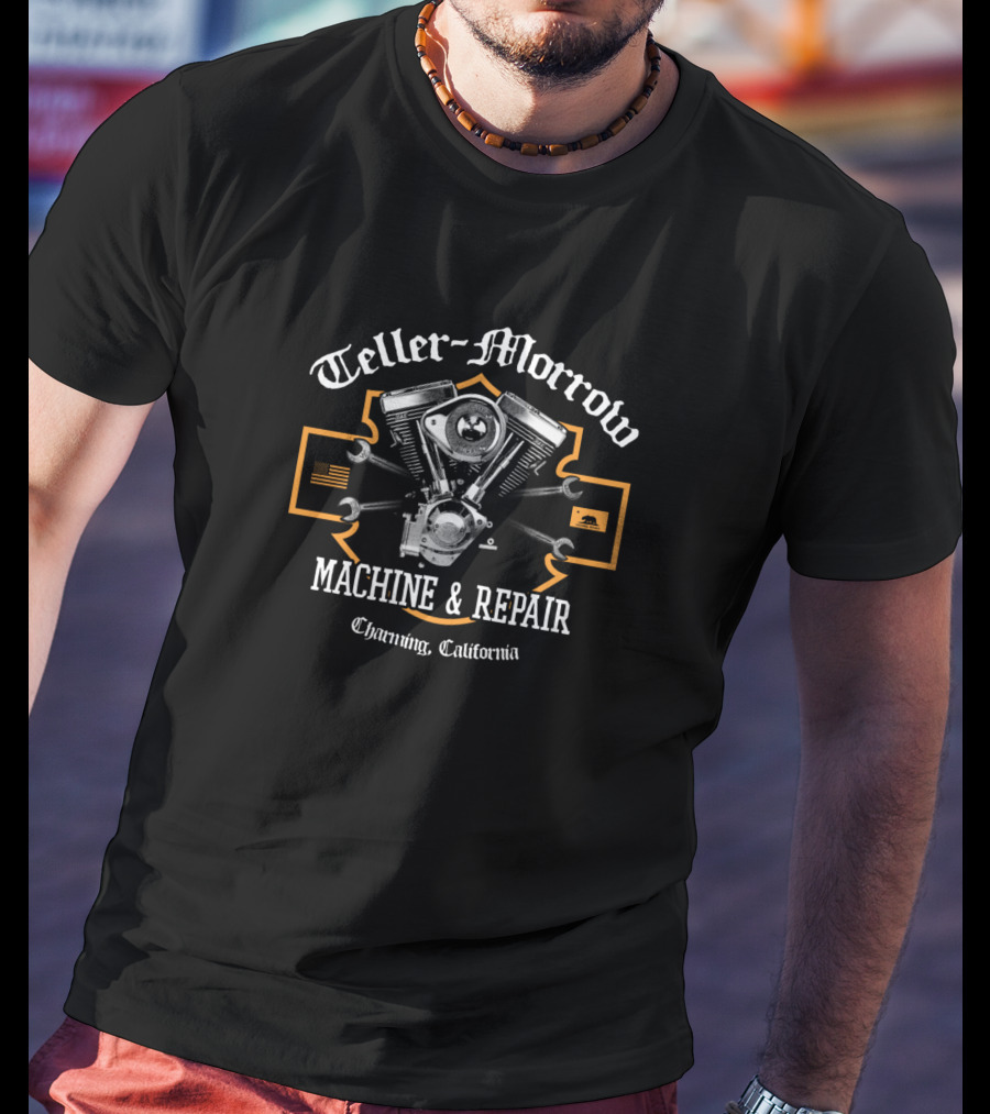 Teller Morrow Machine And Repair Charming California Mechanic T-Shirt