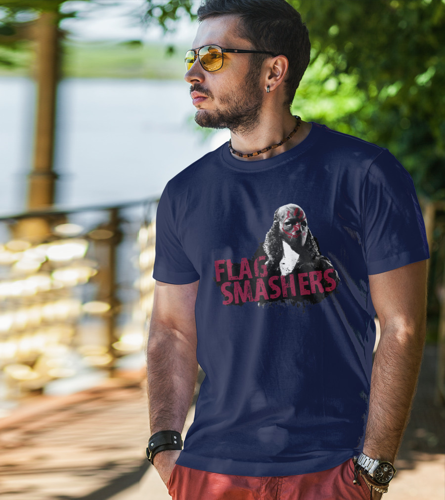 Marvel The Falcon And The Winter Soldier Flag Smashers Karli Flag T-Shirt