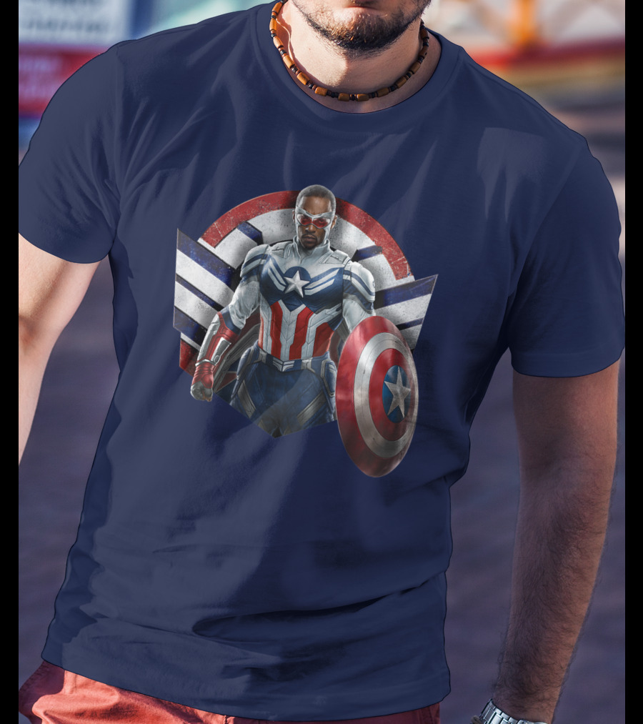 Marvel The Falcon The Winter Soldier Captain America Shield Hero T-Shirt