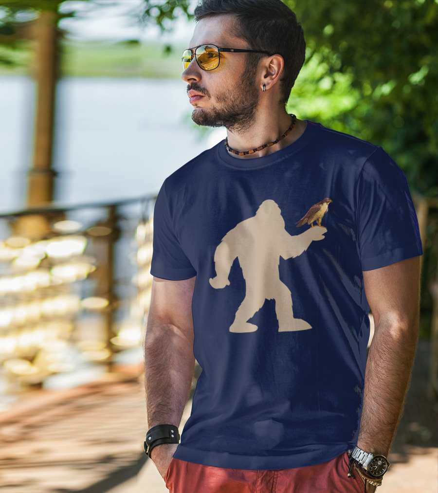 Peregrine Falcon Bigfoot Bird Falcon Animal T-Shirt