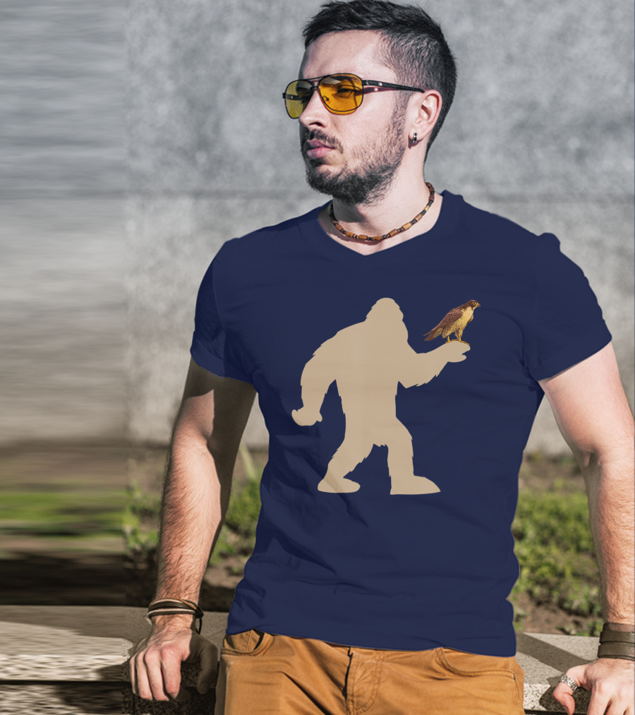 Peregrine Falcon Bigfoot Bird Falcon Animal T-Shirt