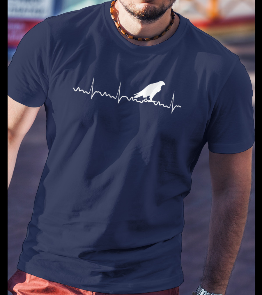 Peregrine Falcon Bird Heartbeat Pulse Animal T-Shirt