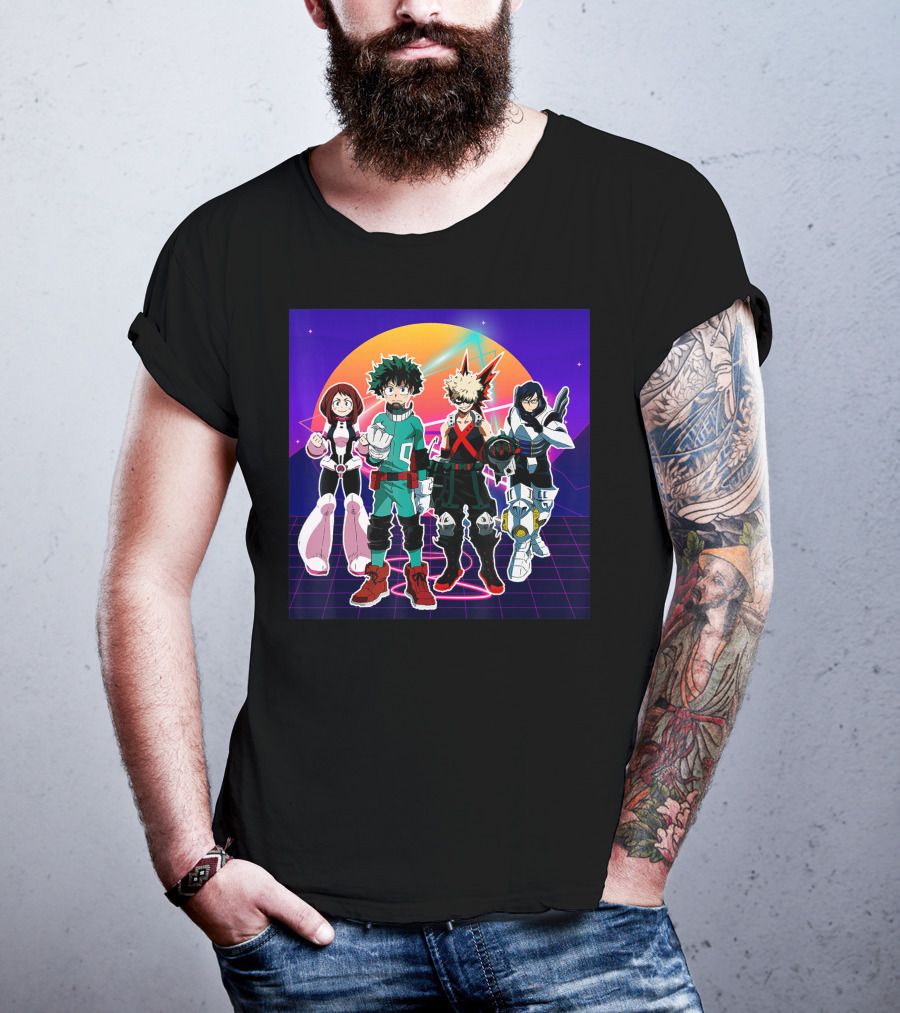 All Together Academia Heroes Essential Manga Series Outfits T-Shirt