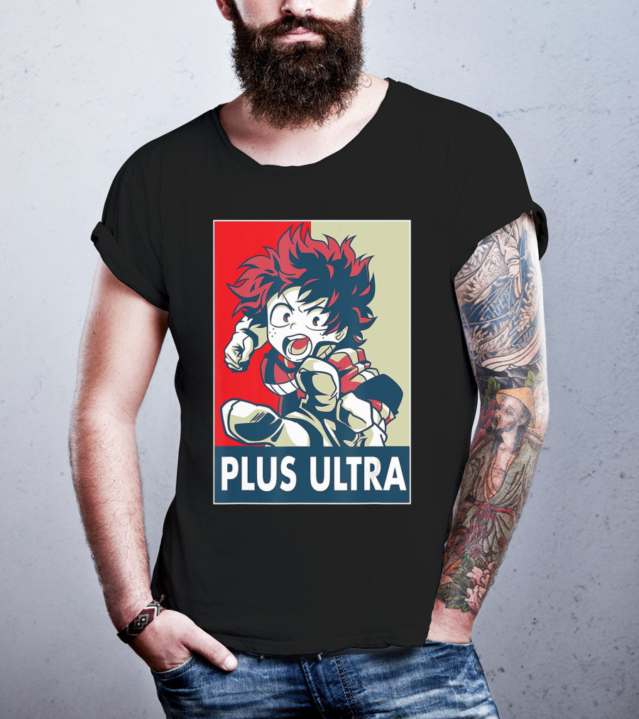 Plus Ultra My Hero Academia Manga Anime Hero T-Shirt