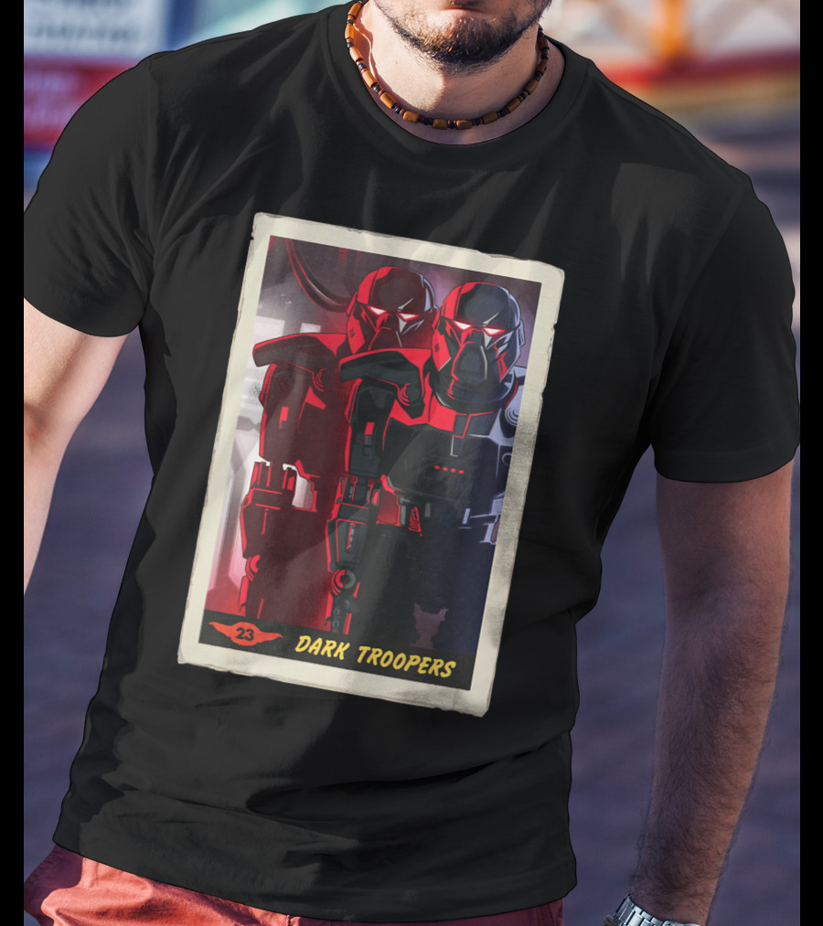 Star Wars The Mandalorian Dark Troopers Bounty Number 23 Trading Card T-Shirt