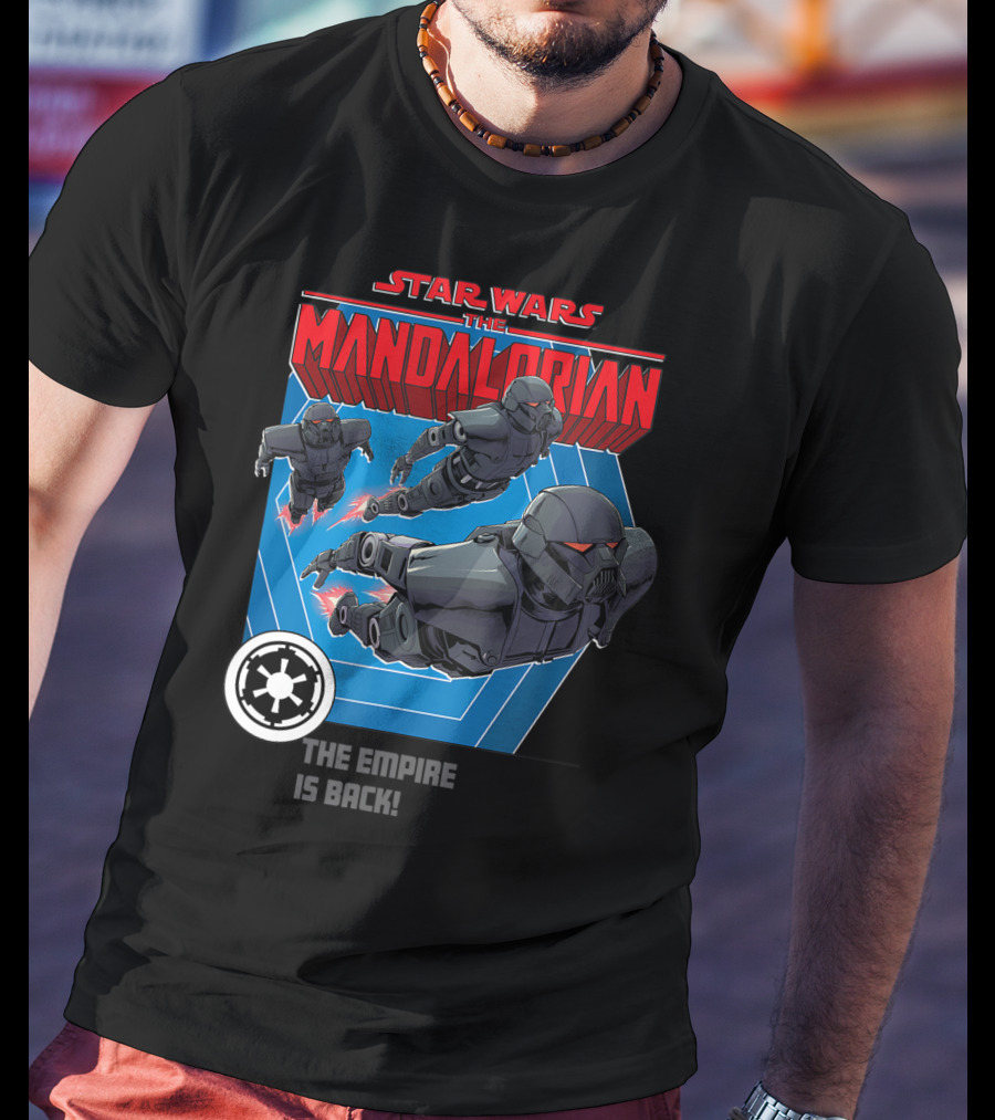 Star Wars The Mandalorian The Empire Is Back Bounty Hunter Stormtroopers T-Shirt