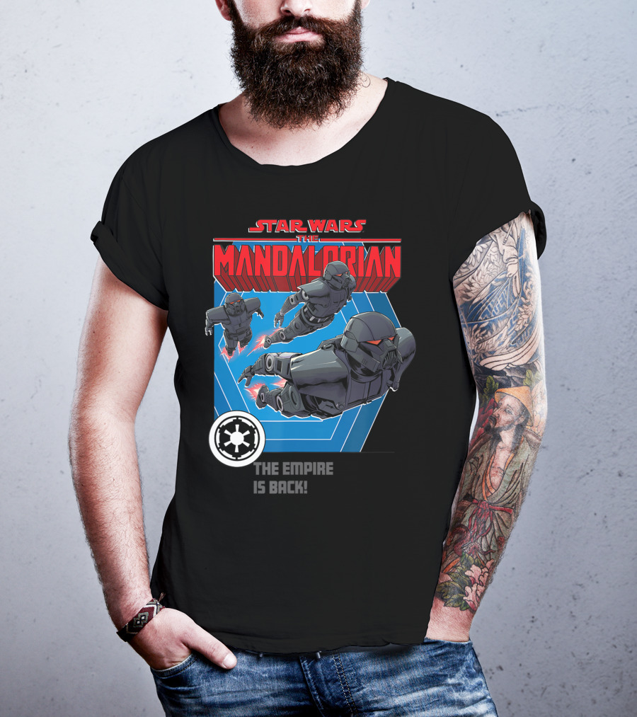 Star Wars The Mandalorian The Empire Is Back Bounty Hunter Stormtroopers T-Shirt