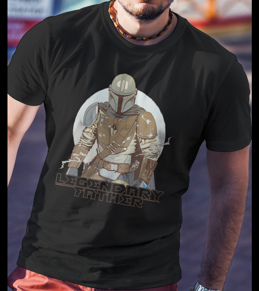 Star Wars The Mandalorian Legendary Father Father's Day T-Shirt