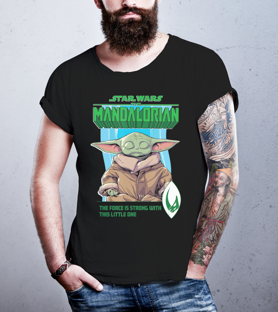 Star Wars The Mandalorian Grogu The Force Is Strong With This Little One T-Shirt