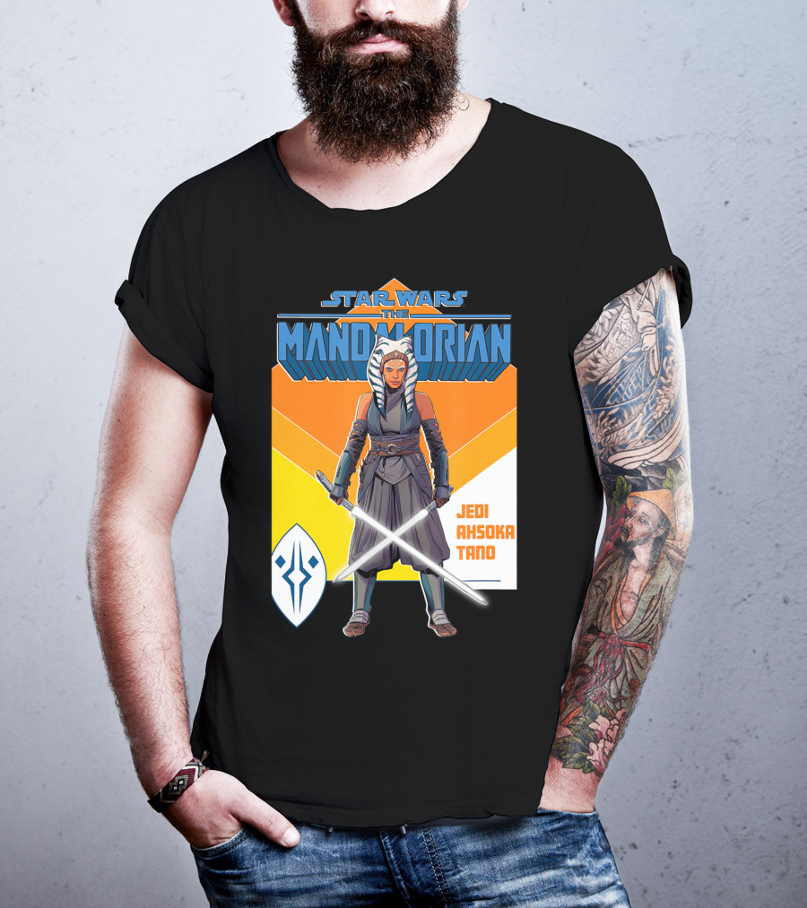 Star Wars The Mandalorian Jedi Ahsoka Tano Lightsaber T-Shirt