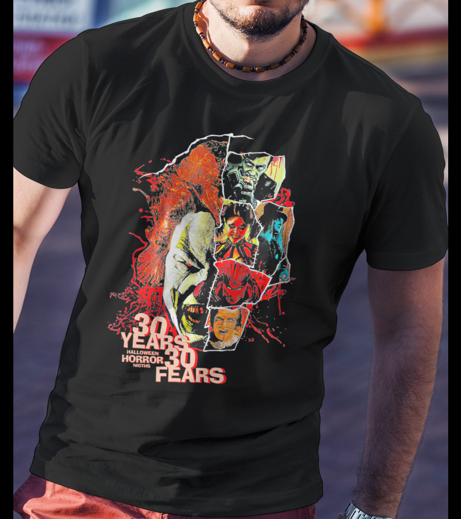 30 Years 30 Fears Halloween Horror Nights Universal Orlando T-Shirt