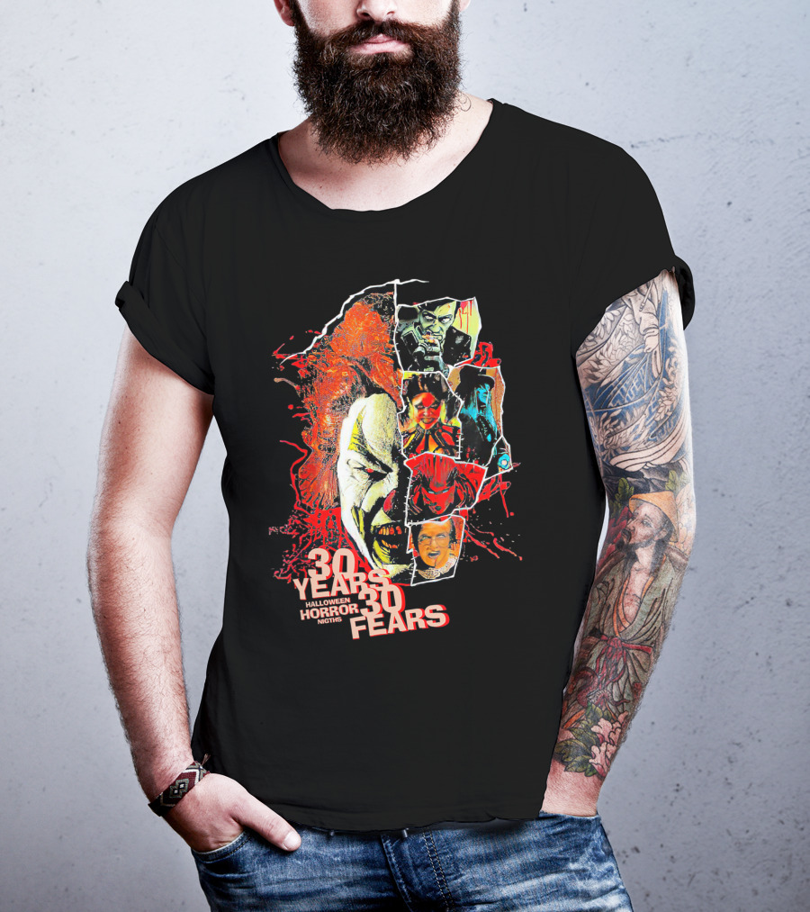 30 Years 30 Fears Halloween Horror Nights Universal Orlando T-Shirt