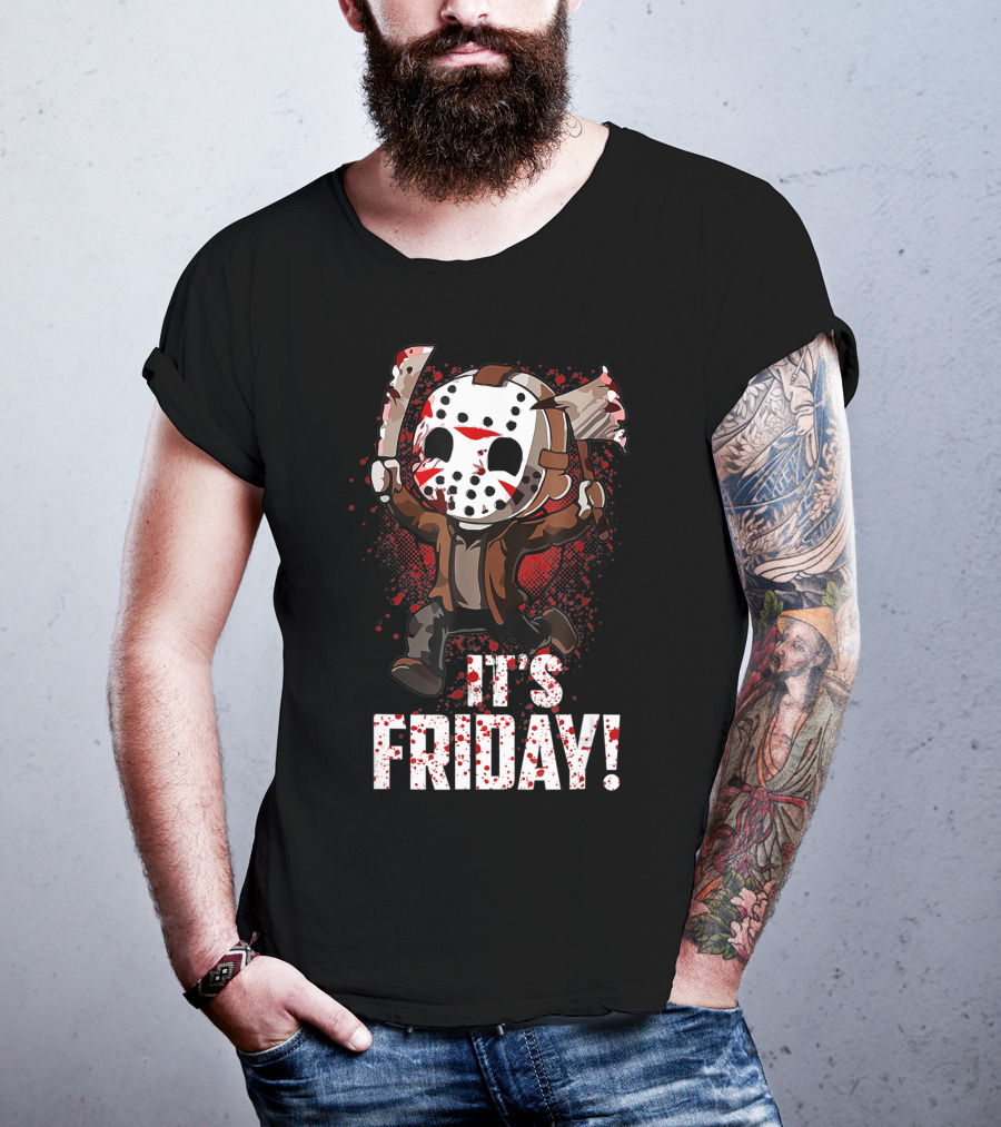 It's Friday 13th Funny Halloween Horror Movie Humor T-Shirt