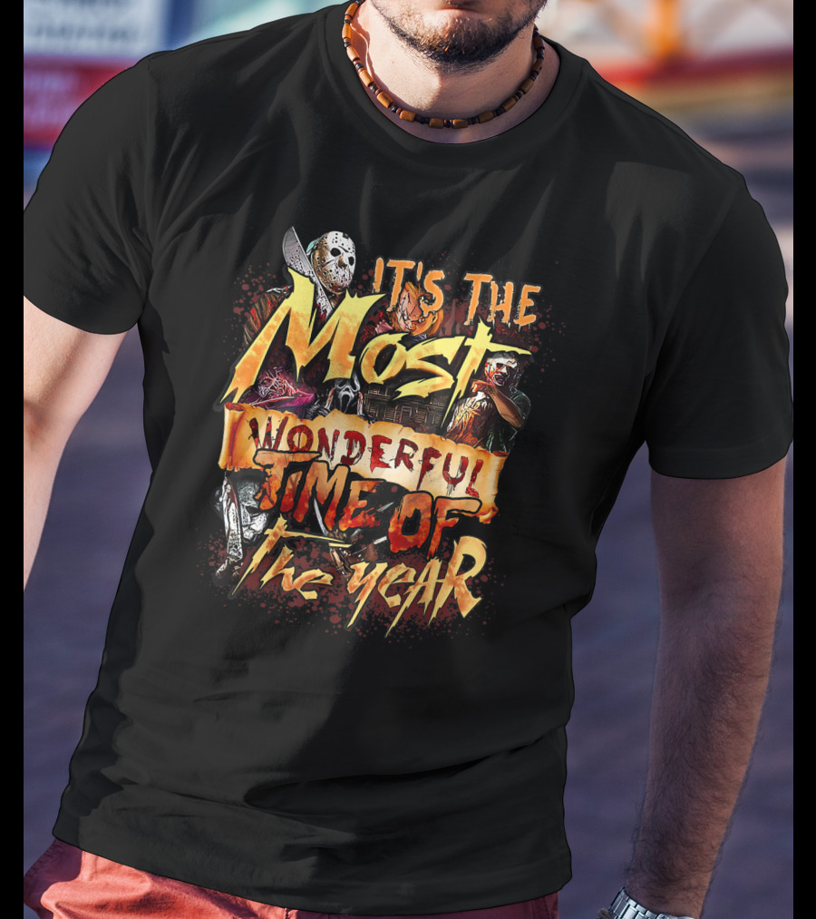It's The Most Wonderful Time Of The Year Horror Character Movie Halloween T-Shirt