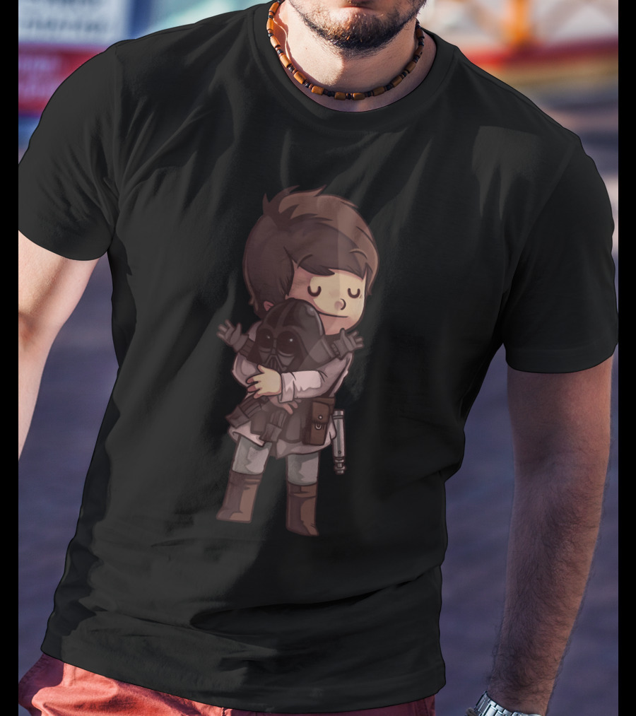Luke Darth Vader Need Love Hugging Scene T-Shirt