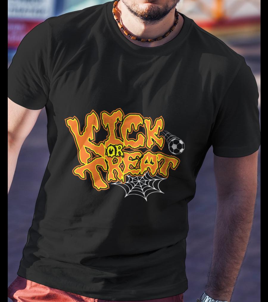 Kick Or Treat Halloween Soccer T-Shirt