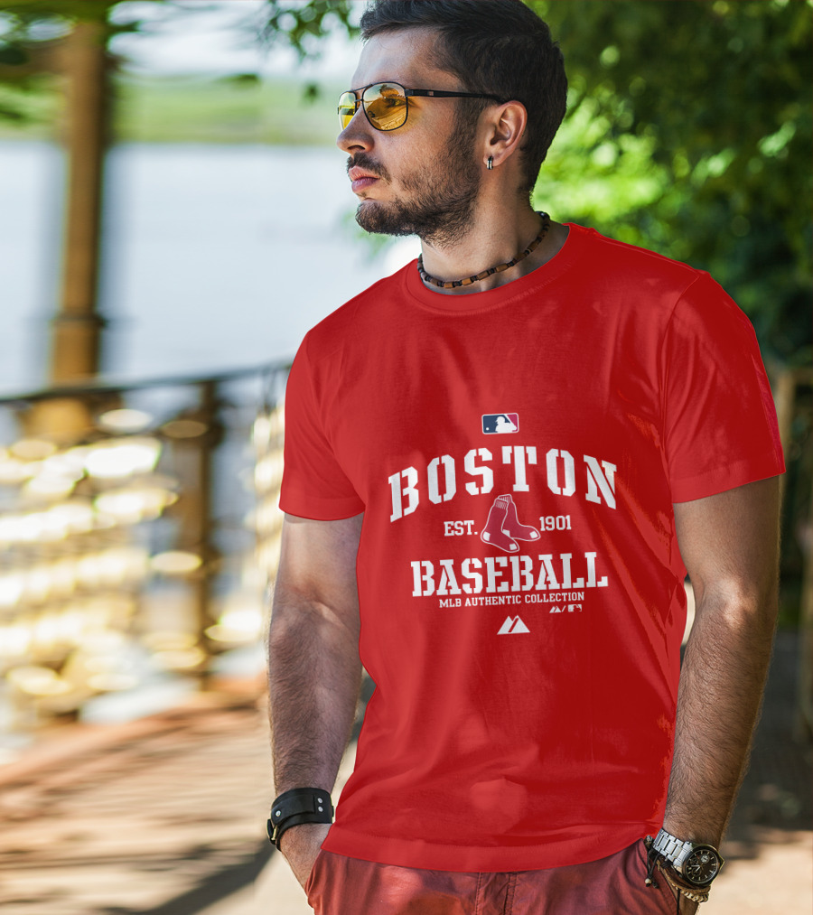 Boston Established 1901 MLB Authentic Collection Baseball T-Shirt