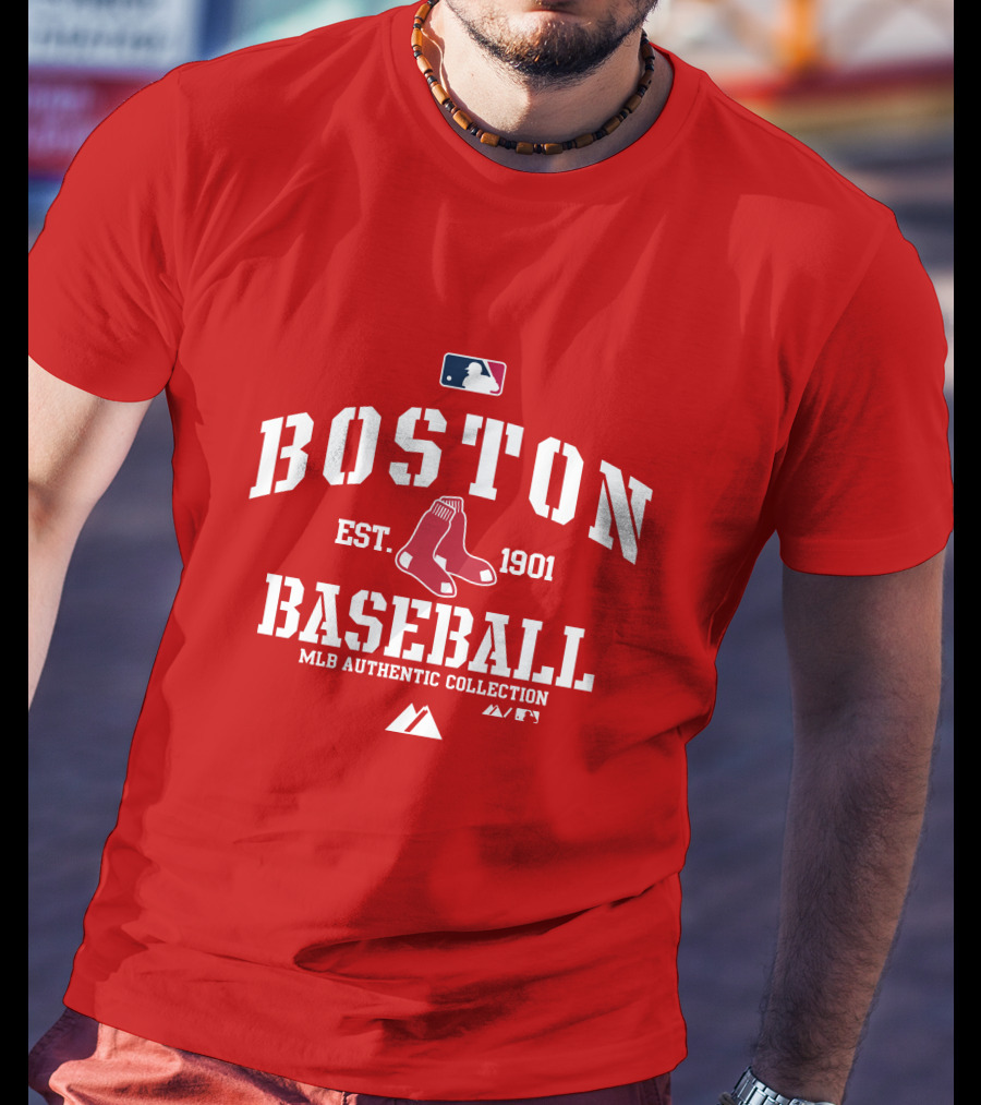 Boston Established 1901 MLB Authentic Collection Baseball T-Shirt