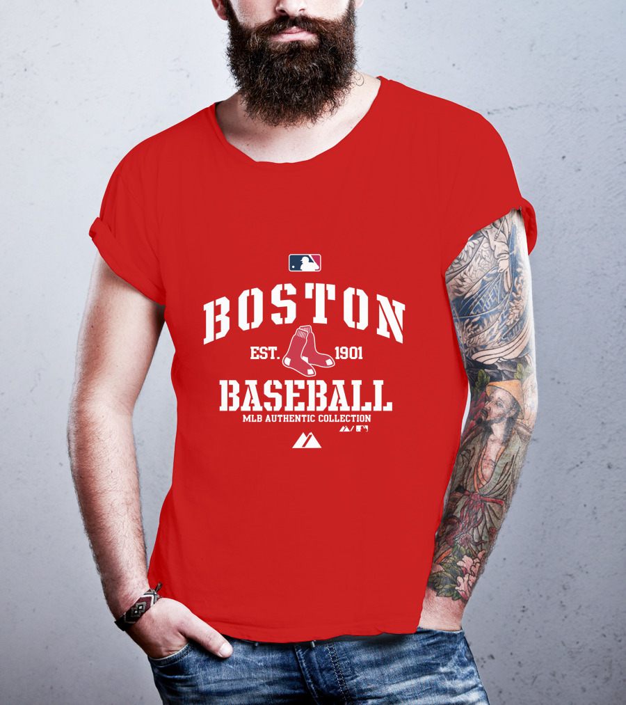 Boston Established 1901 MLB Authentic Collection Baseball T-Shirt