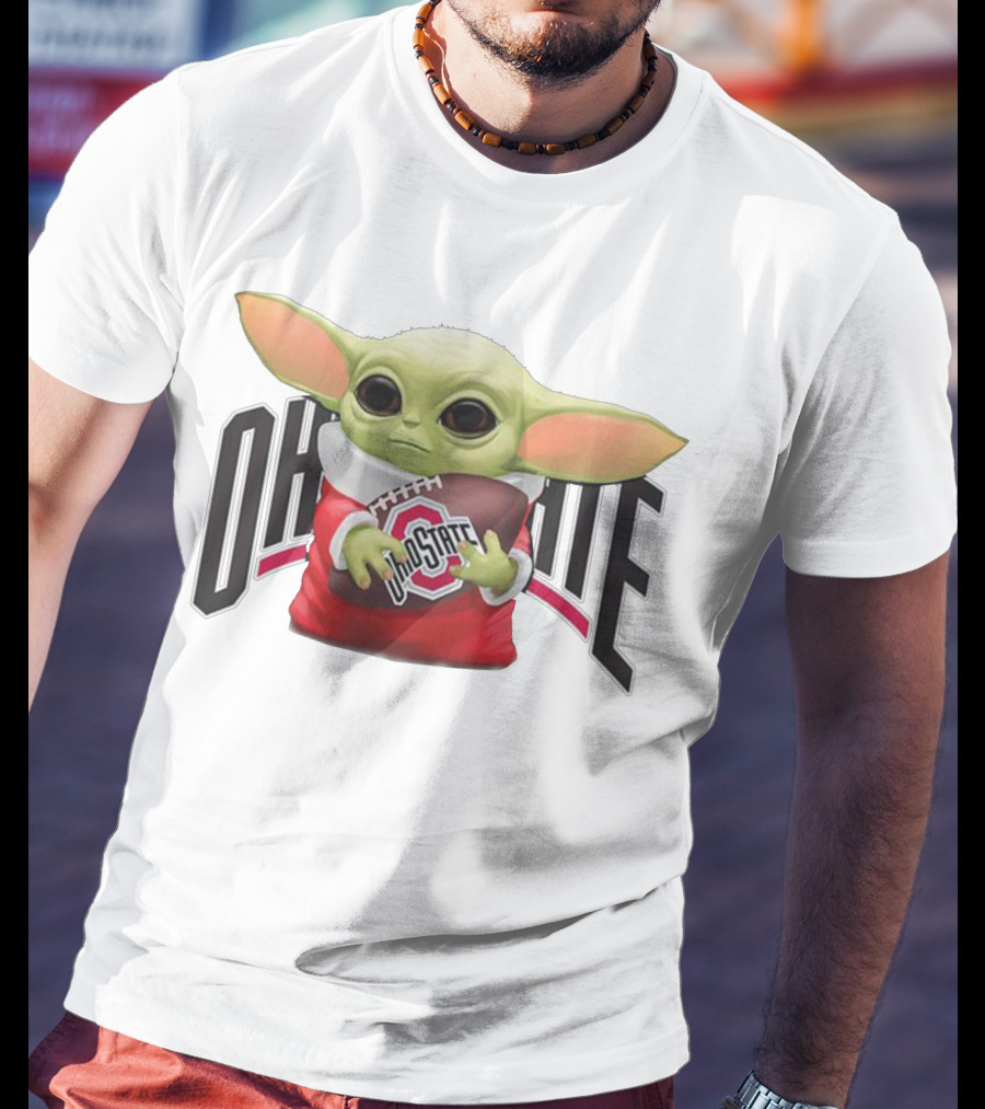 Baby Yoda Ohio State Football T-Shirt