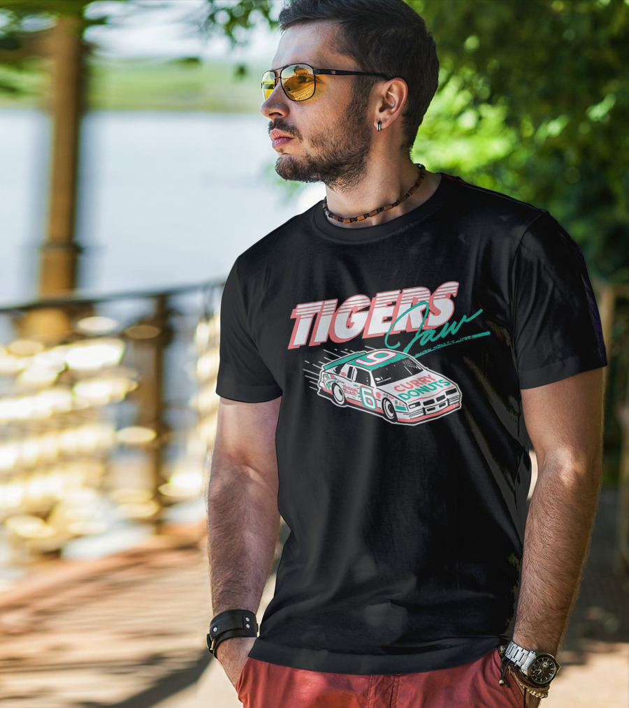 Tigers Jaw Curry Donuts Racing Car 6 Number 9 T-Shirt