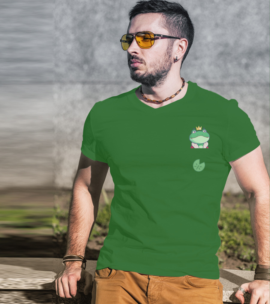 Boomerna Frog King Lily Pad Merch T-Shirt