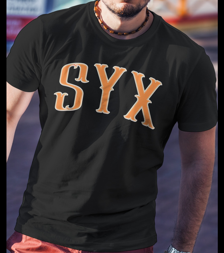 Imdontai Merch Syx Bold Orange Letters T-Shirt