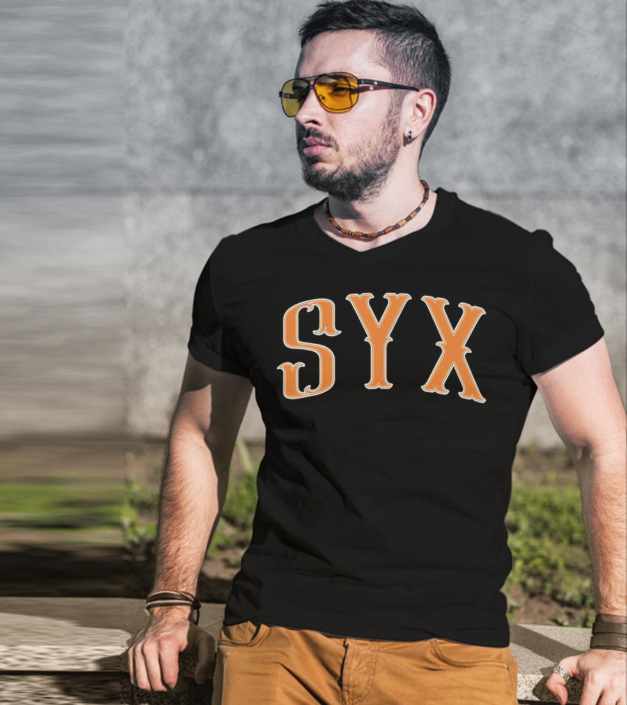 Imdontai Merch Syx Bold Orange Letters T-Shirt