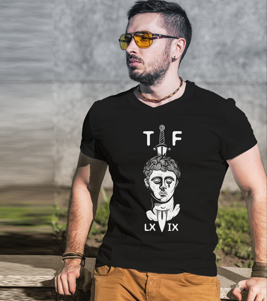 T F LX IX Garand Thumb Merch Roman Statue Sword T-Shirt