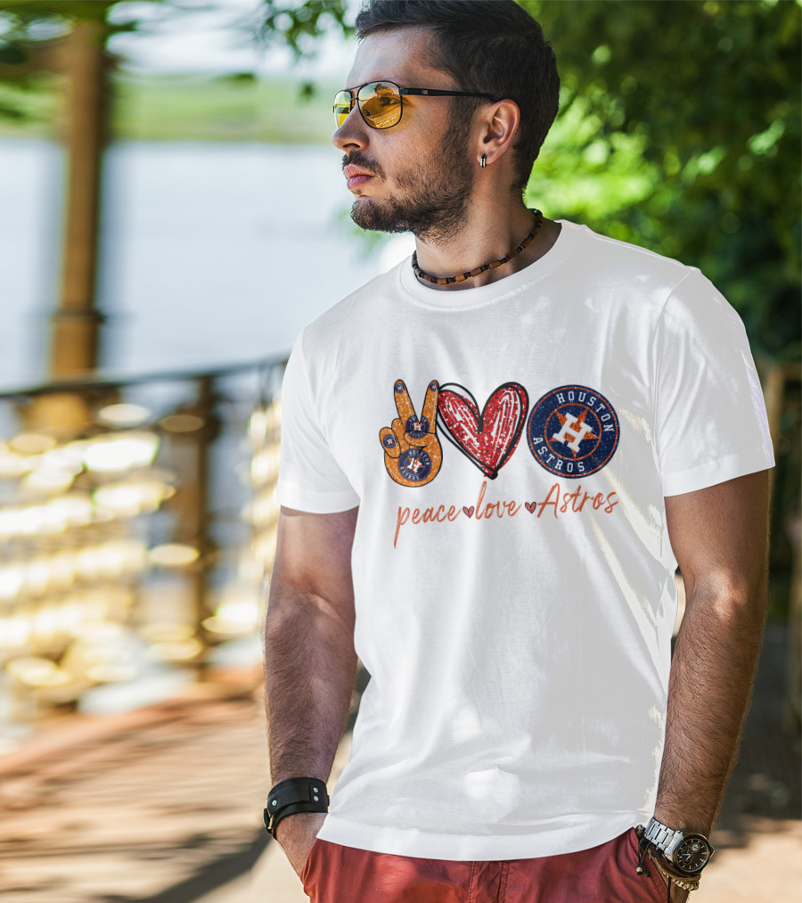 Peace Love Houston Astros T-Shirt
