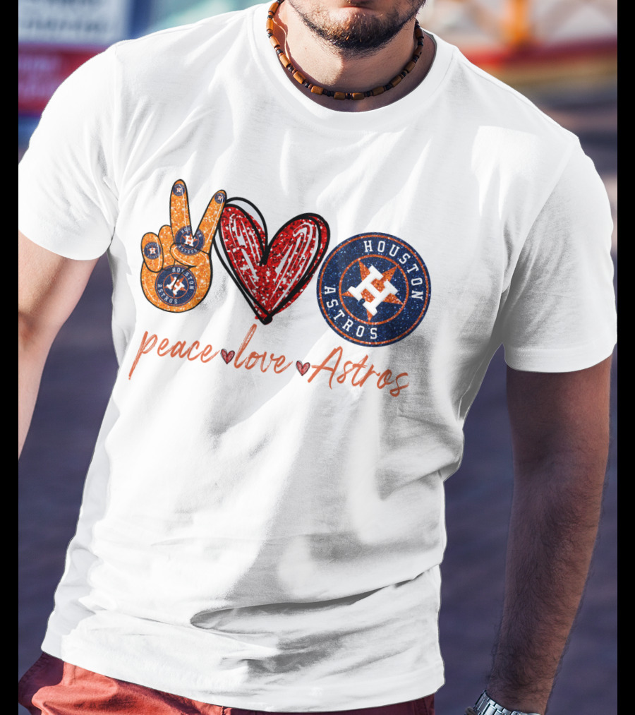 Peace Love Houston Astros T-Shirt