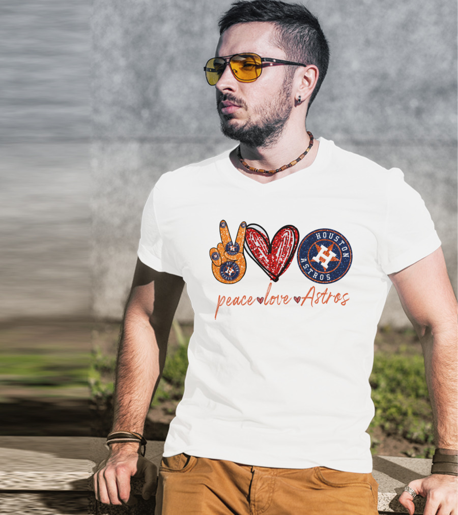 Peace Love Houston Astros T-Shirt