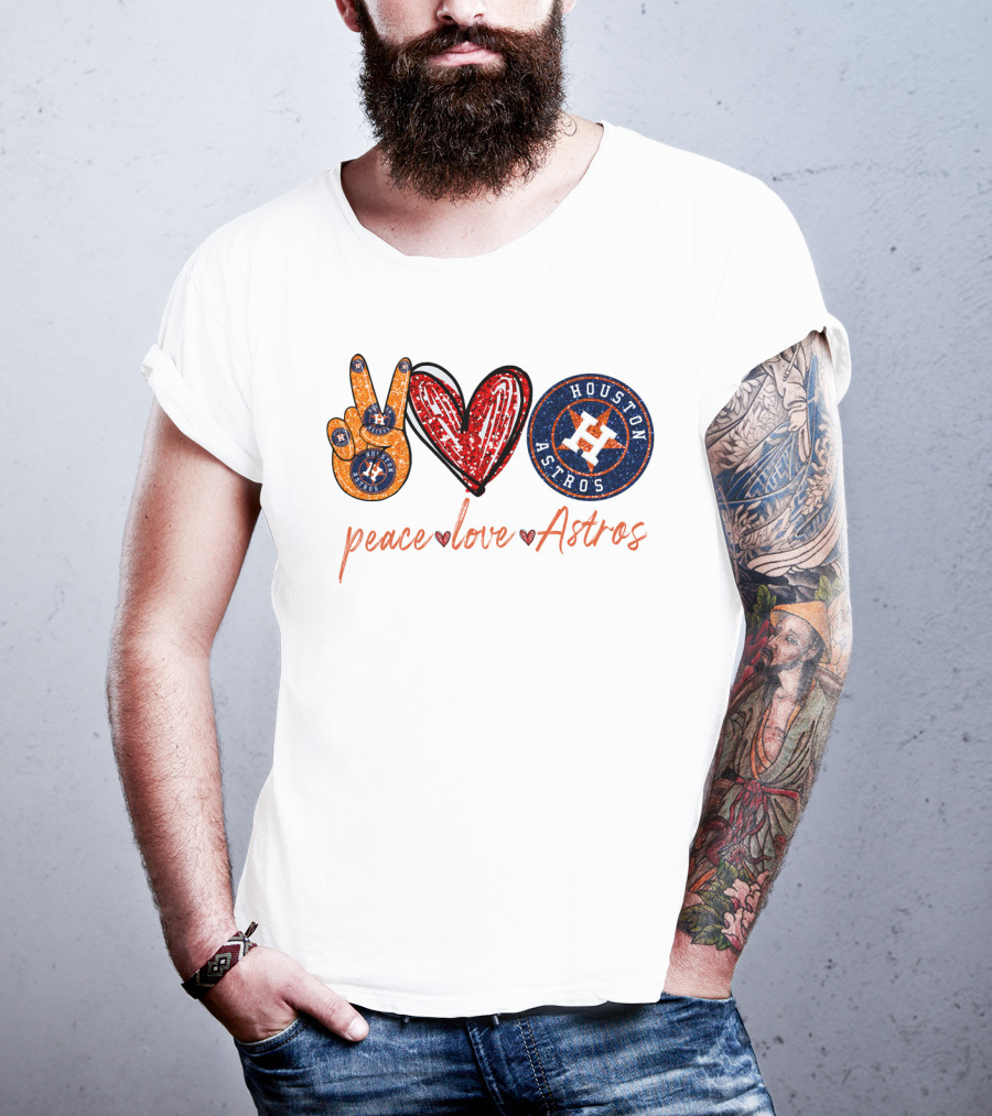 Peace Love Houston Astros T-Shirt