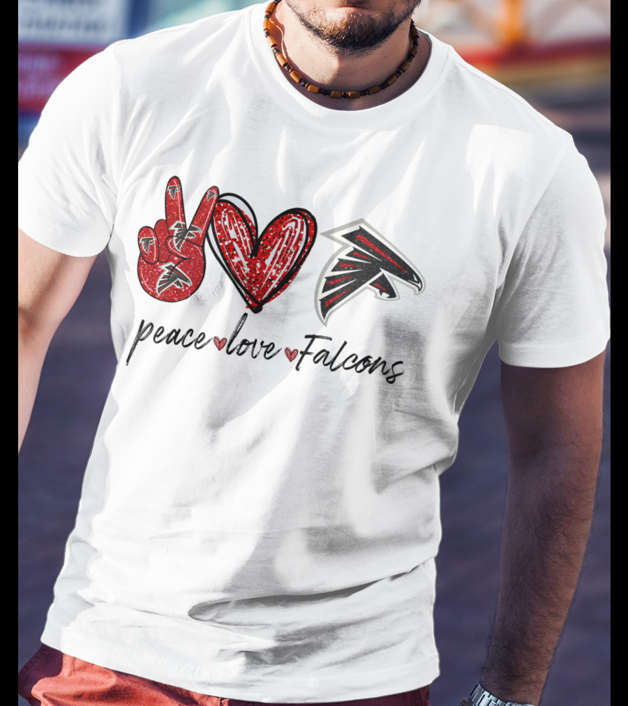 Peace Love Falcons T-Shirt
