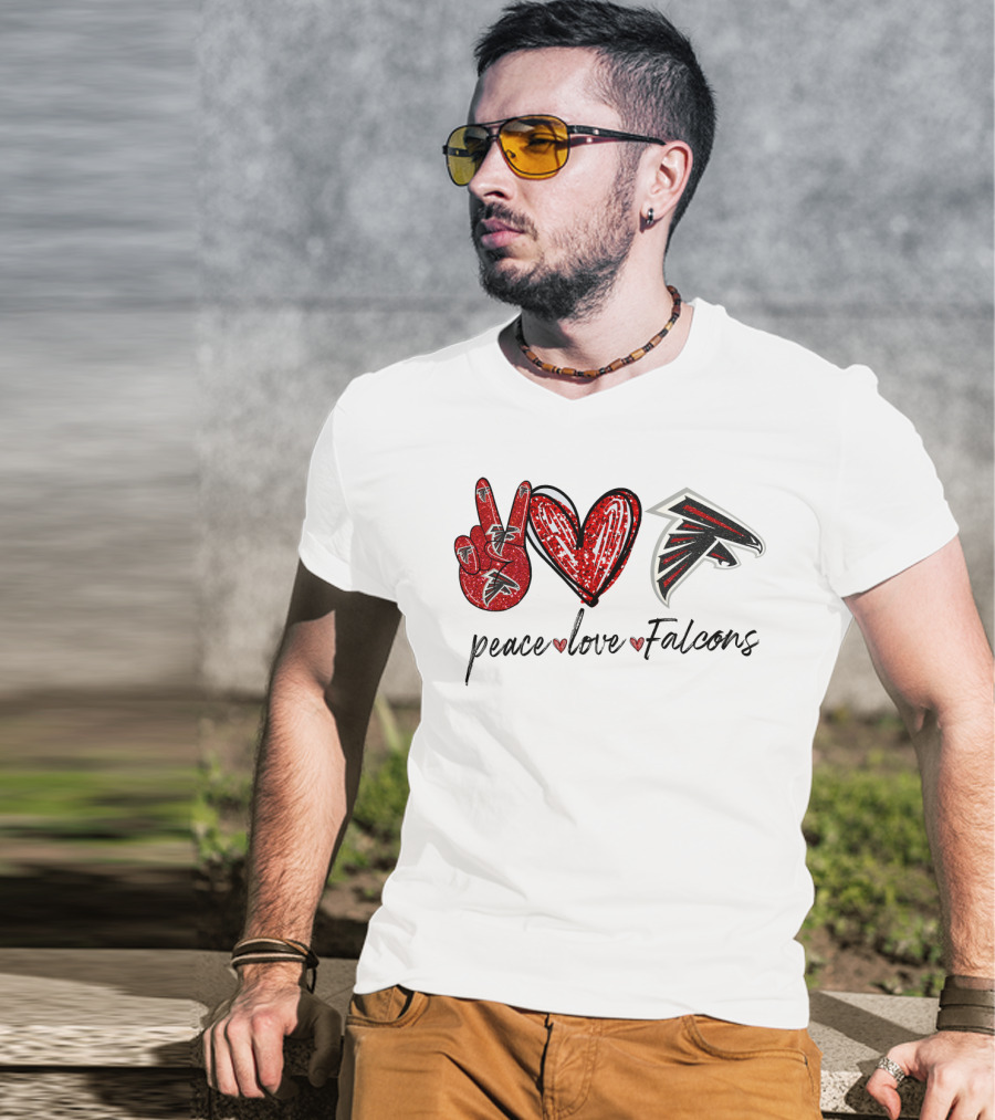 Peace Love Falcons T-Shirt