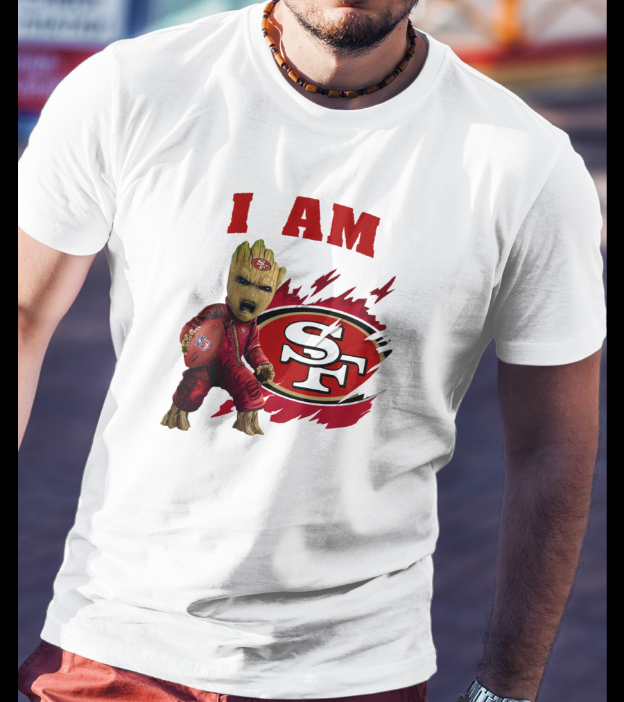 I Am Groot San Francisco 49ers Football Play T-Shirt